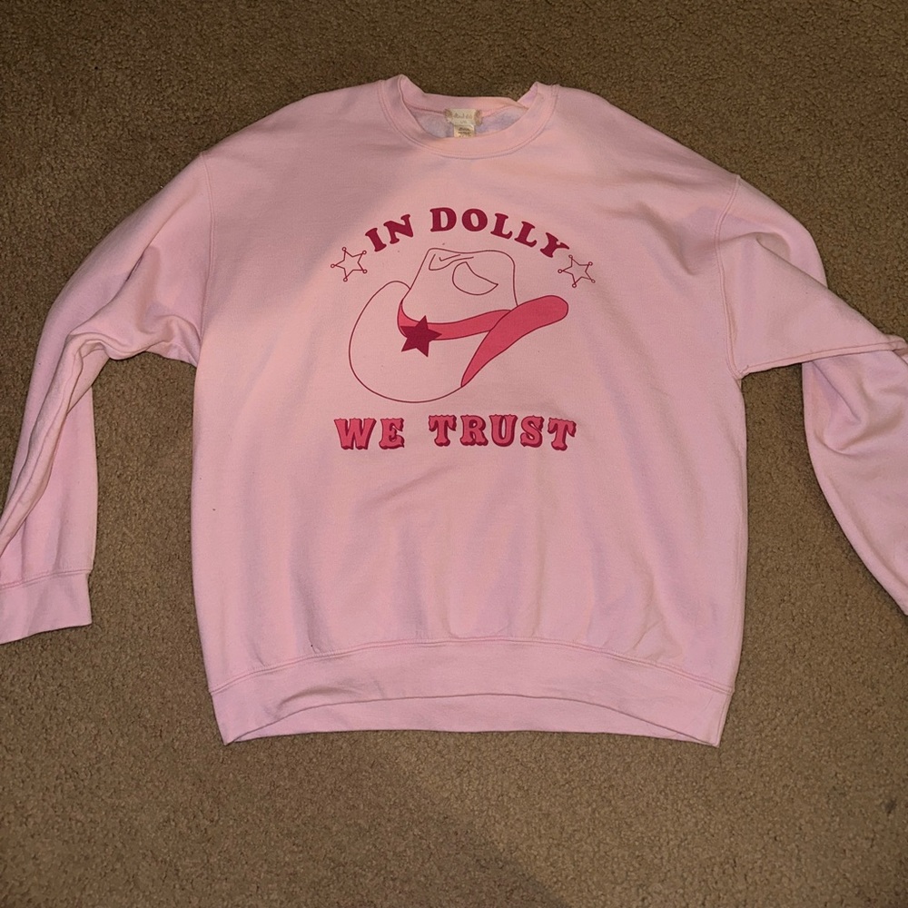 pink western sweatshirt